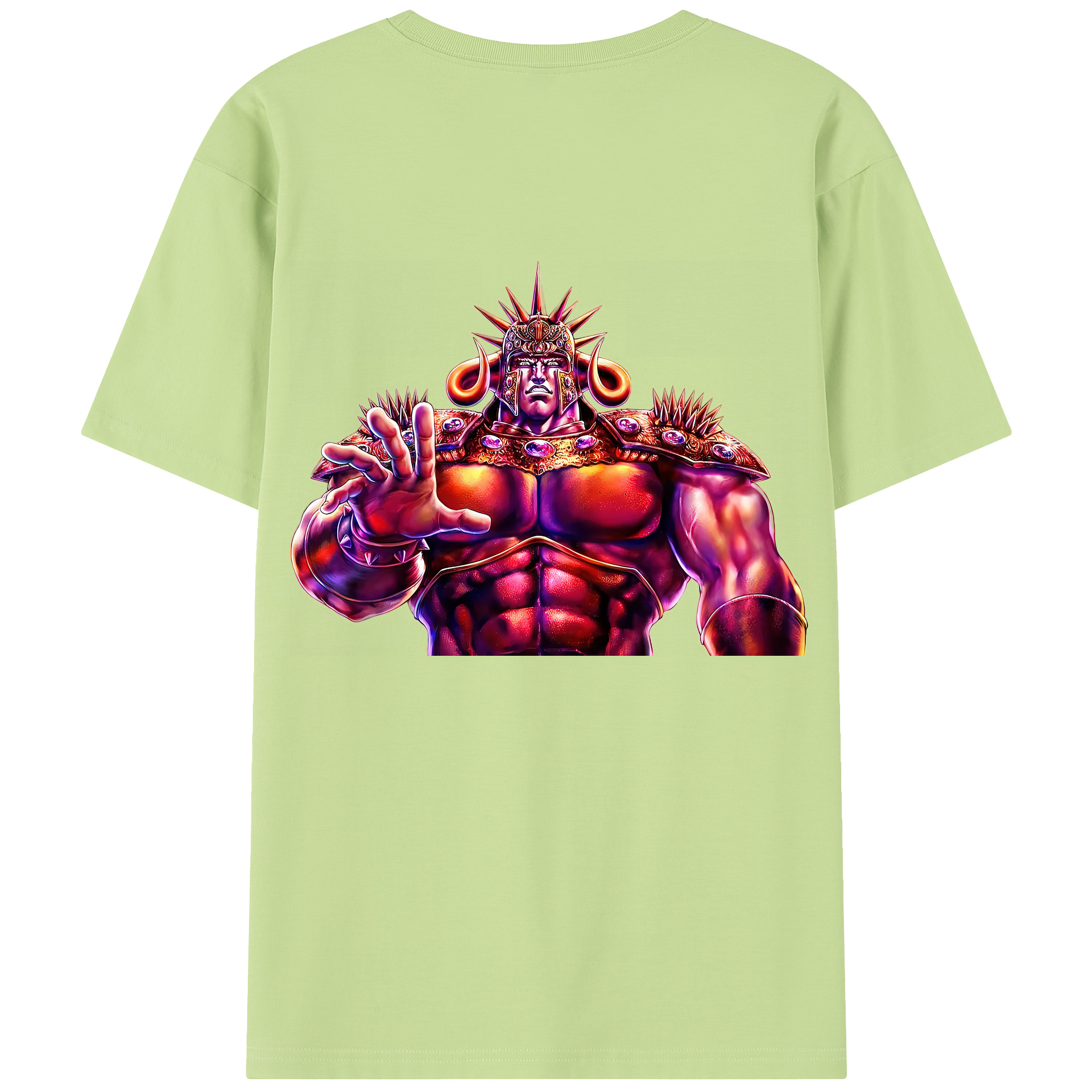 （画像用） 北斗の拳 Fist of the North Star 綿100％半袖Tシャツ（背面プリント）